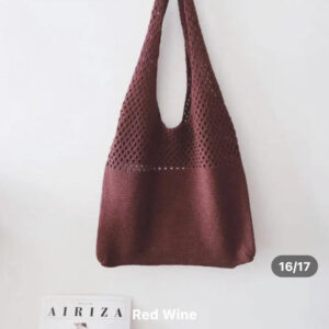 Knitted Wool Shoulder Bag